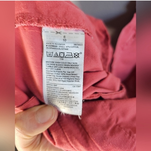 Gap Pink Cotton Bermuda Shorts Size: 6 - Picture 4 of 9